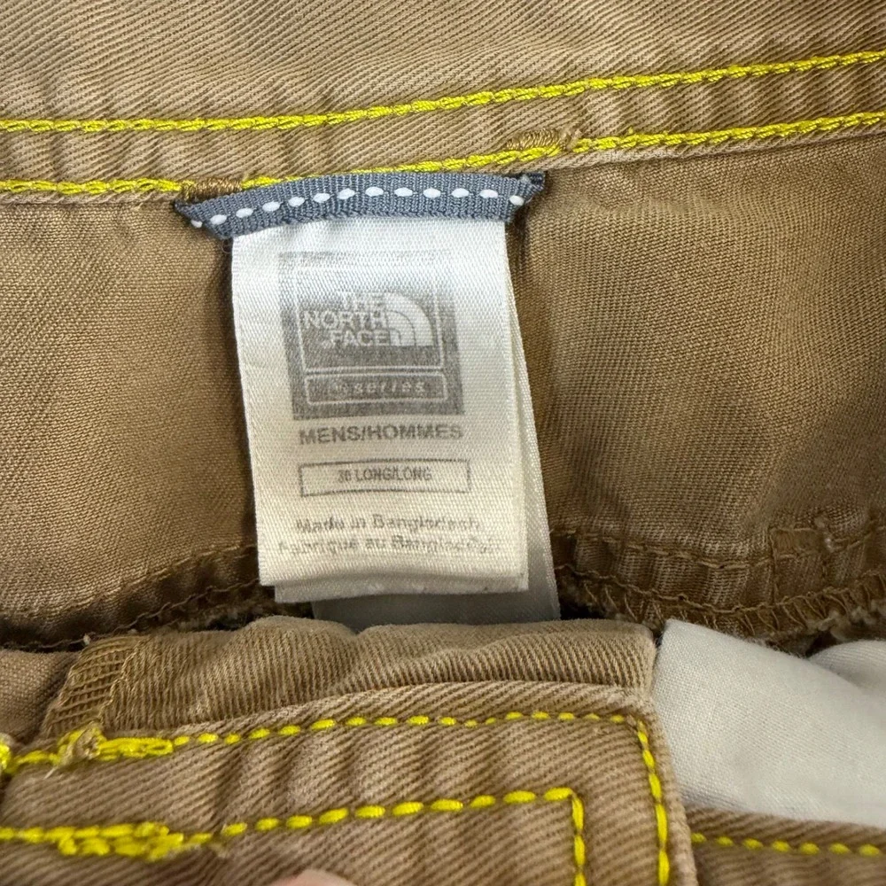 The North Face A5 Series Mens Brown Khaki Cotton Canvas Cargo Utility Shorts 36